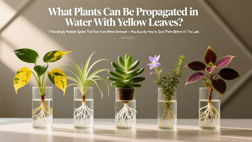 Plants That Propagate in Water With Yellow Leaves