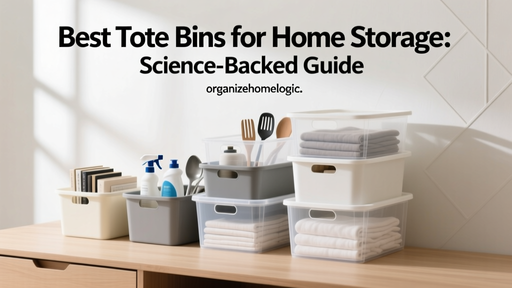 Best Tote Bins for Home Storage: Science-Backed Guide