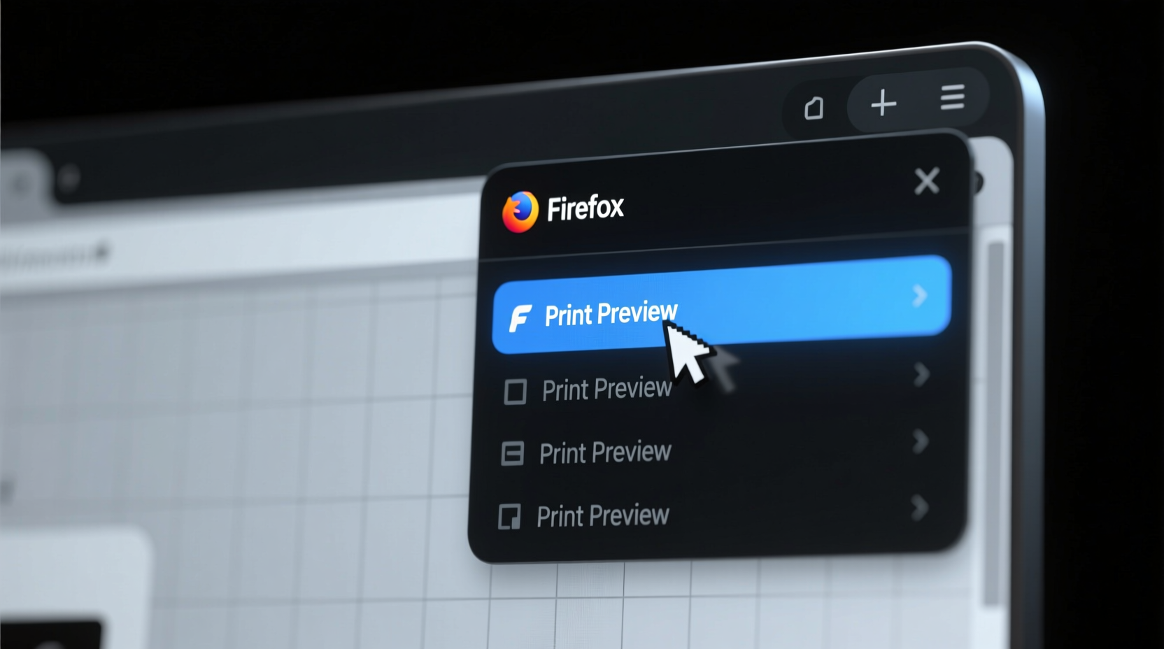 add print preview to your firefox right click menu