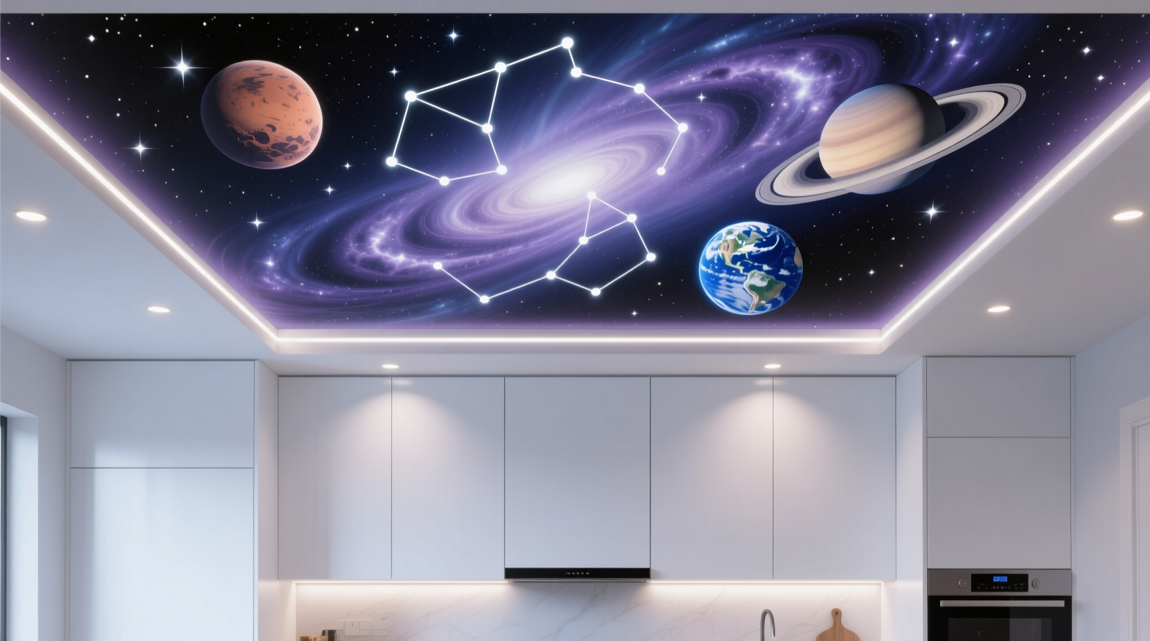 ideas for space above kitchen cabinets