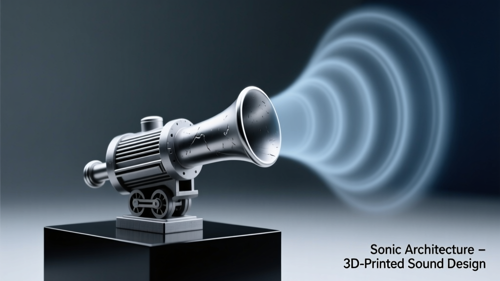 3D Printed Train Whistles Sound Out at Full Scale: Acoustic Engineering, Material Science, and Real-World Deployment