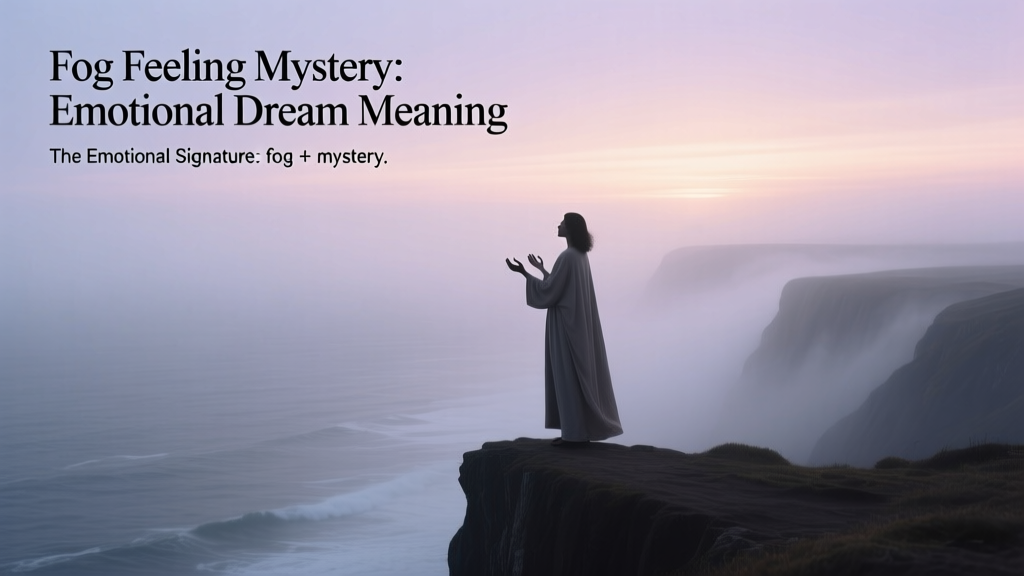 Fog Feeling Mystery: Emotional Dream Meaning