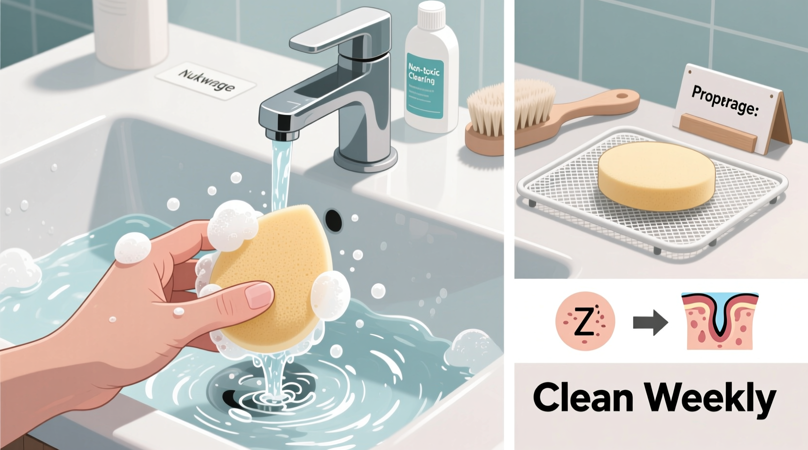 how to clean a makeup blender properly to prevent breakouts