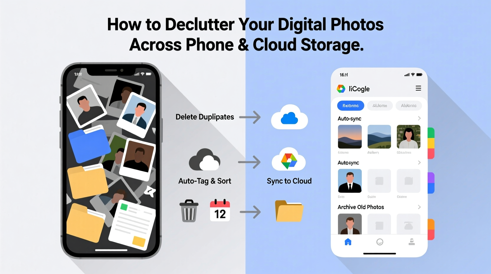 how to declutter your digital photos across phone and cloud storage