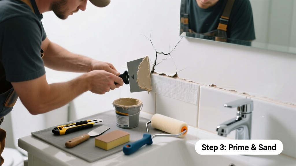 Fixing Drywall Corner Cracks in Bathrooms