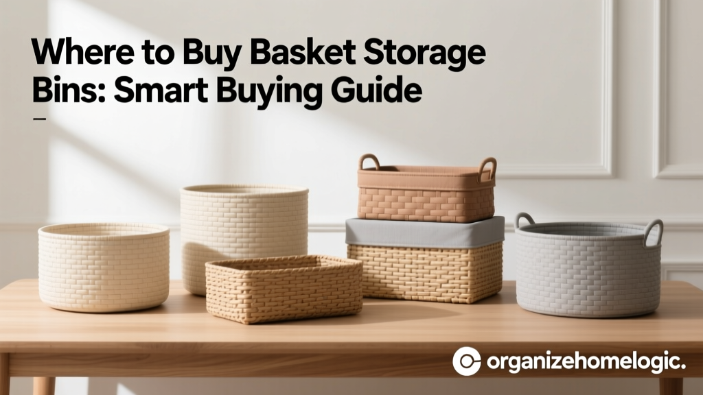 Where to Buy Basket Storage Bins: Smart Buying Guide