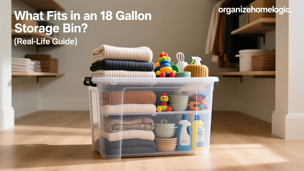 What Fits in an 18 Gallon Storage Bin? (Real-Life Guide)