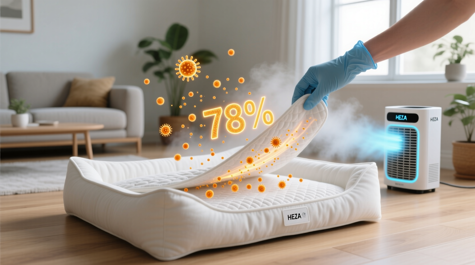 how to clean pet bedding without triggering allergies