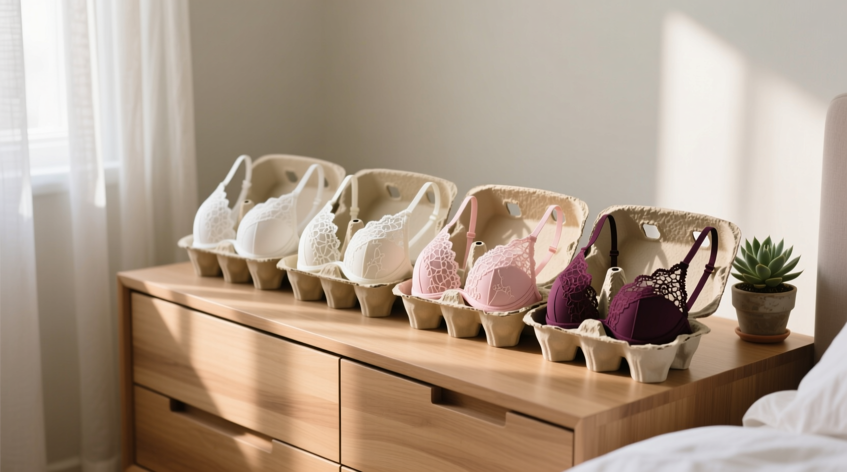 closet organization tips lace bra storage