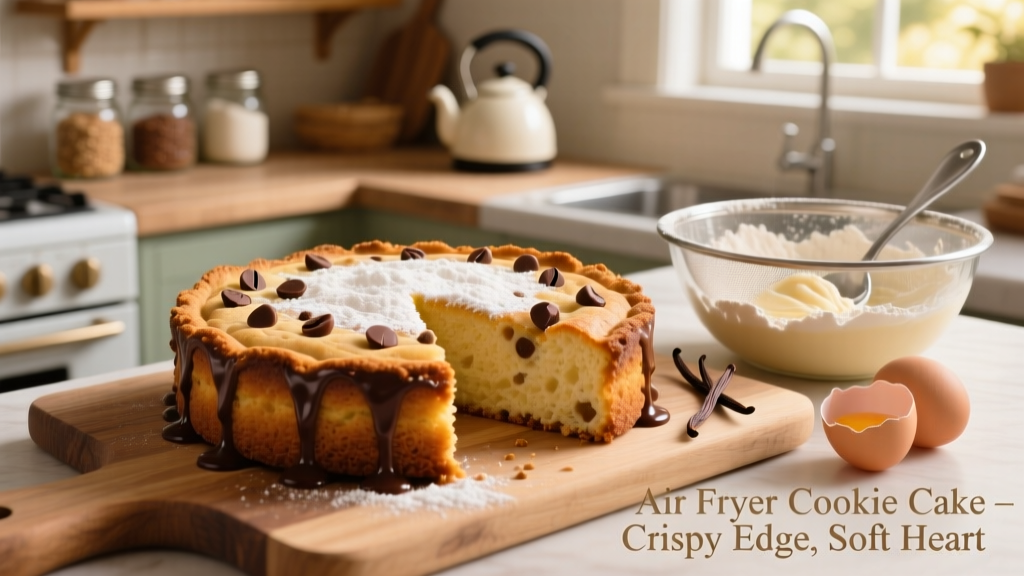 Air Fryer Cookie Cake: Crispy Edges, Soft Center