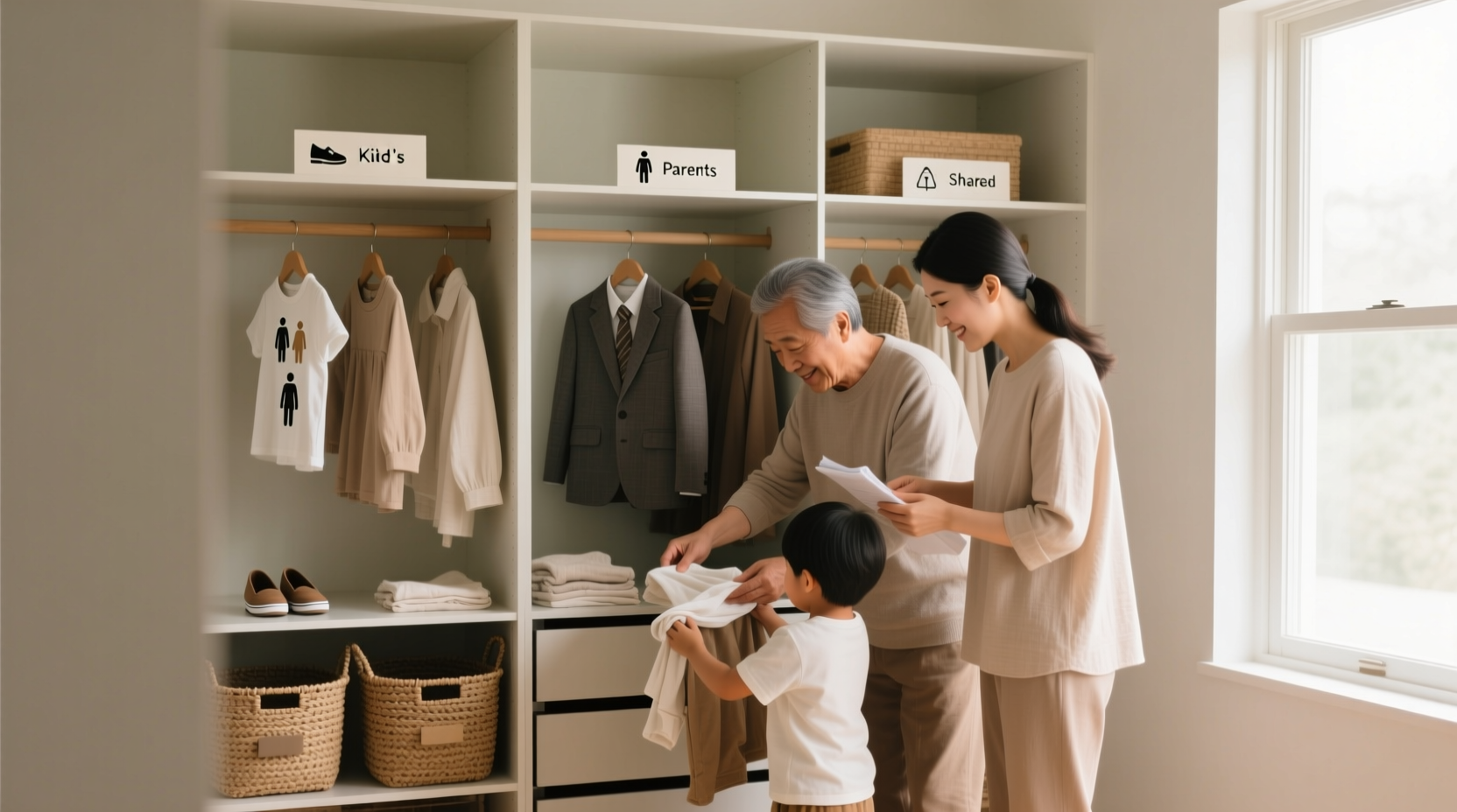 closet organization tips for generations
