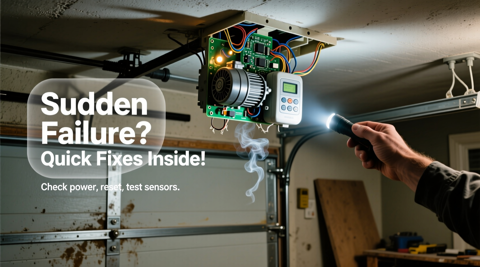 why does my garage door opener stop working suddenly and quick fixes