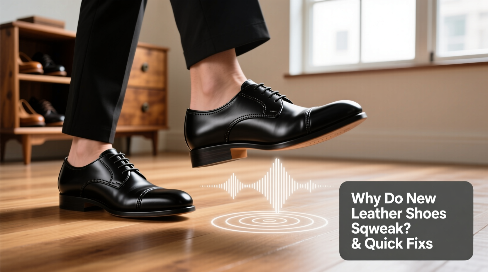 why do my new leather shoes squeak and how to fix it quickly