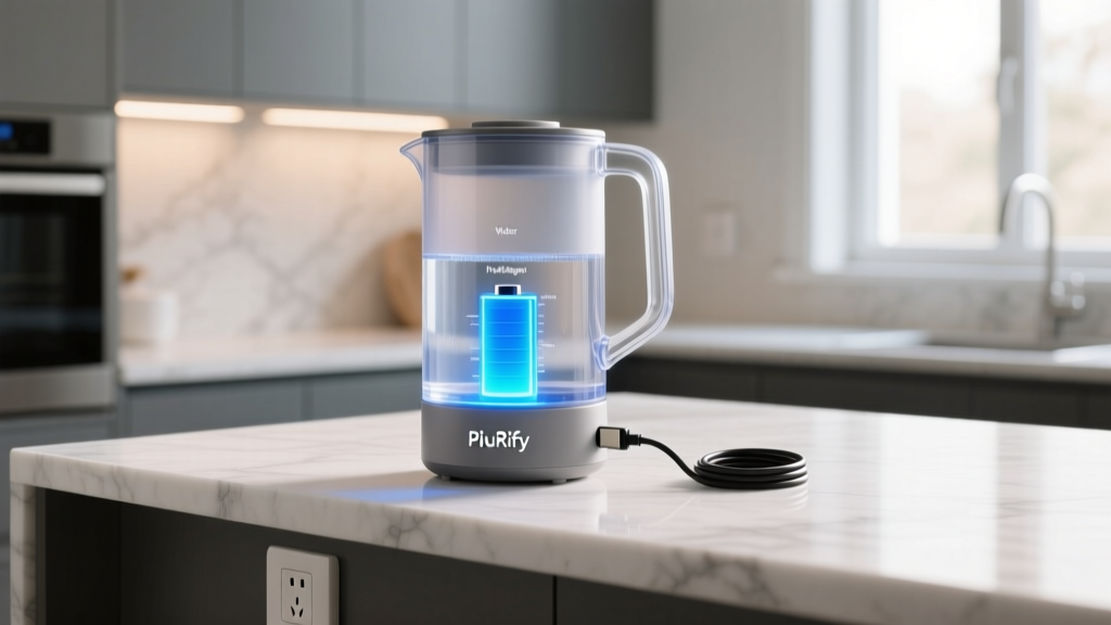 PiuRify Water Hydrogenator Pitcher Battery Life & Charging Guide