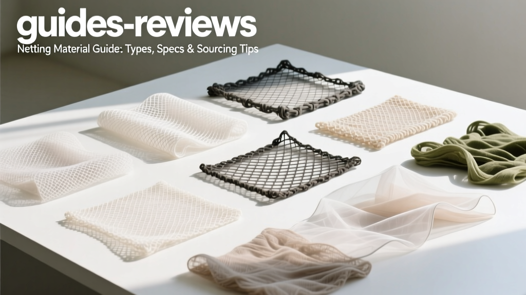Netting Material Guide: Types, Specs & Sourcing Tips