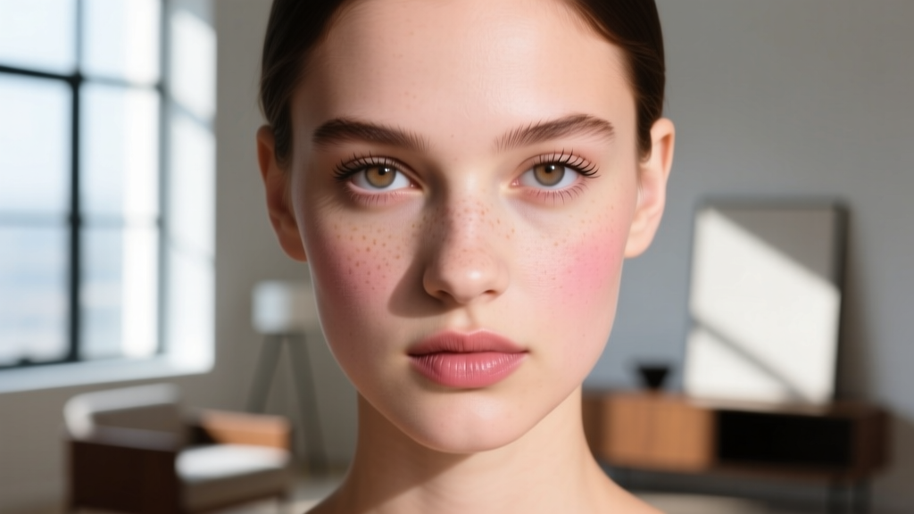 Close-up of a model