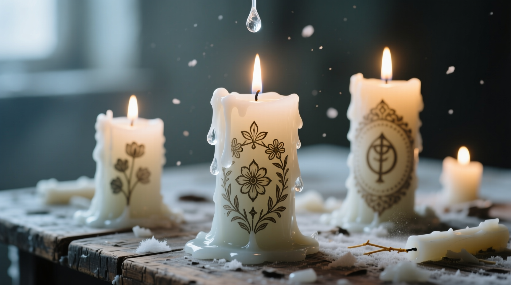 freeze old candles to clean out wax