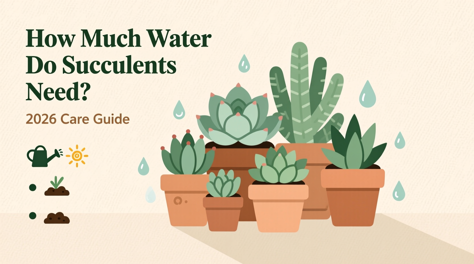 Succulent Watering Guide: 5 Tips | TheHomeSprouts