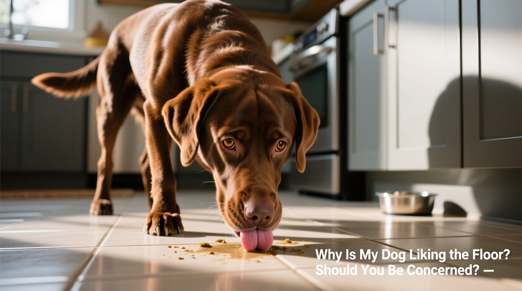 why is my dog licking the floor constantly should you be concerned