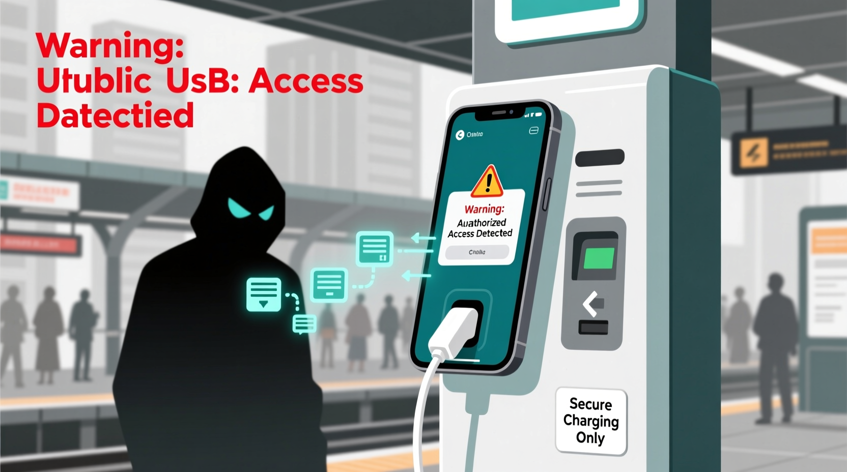 is it safe to use public usb charging stations security risks