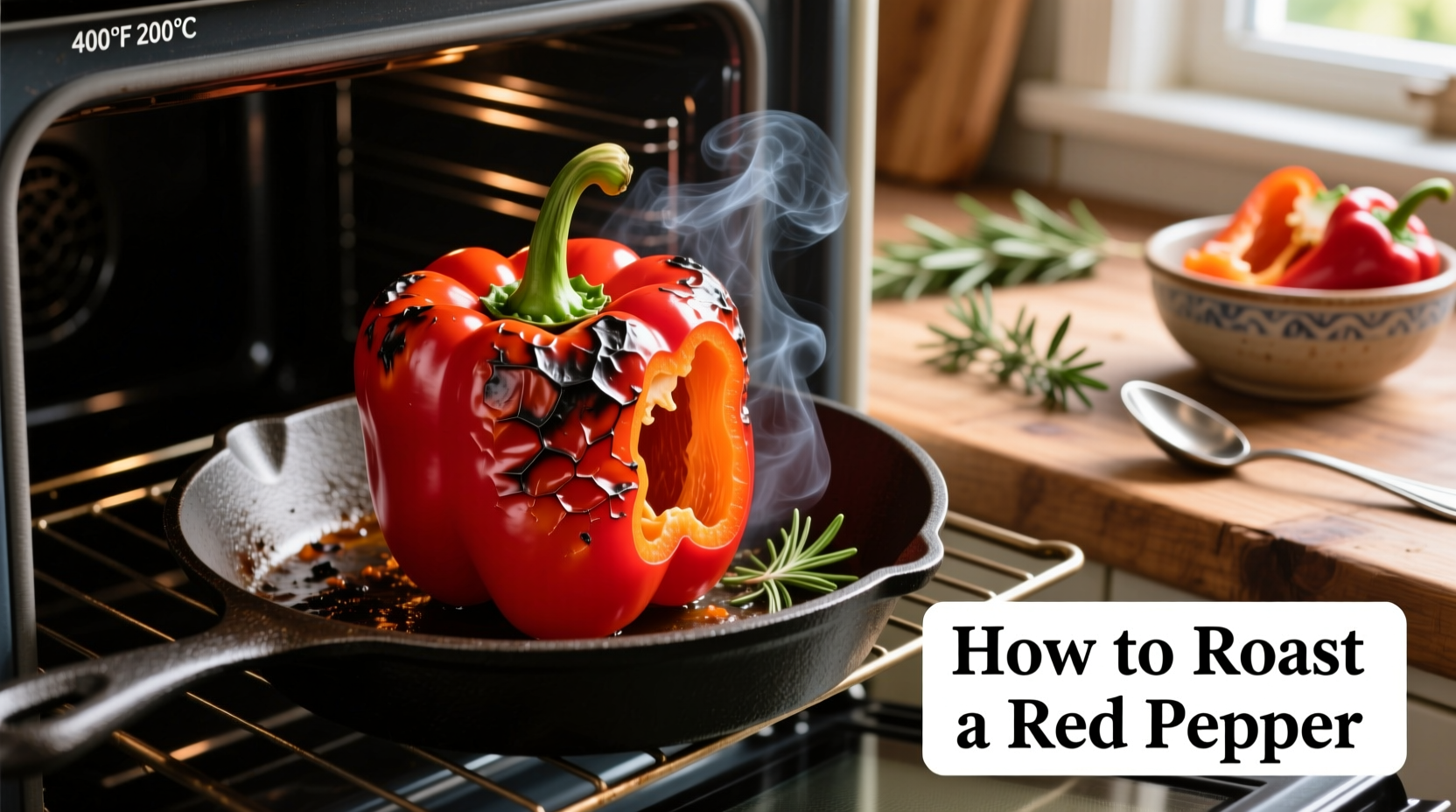 Oven-Roasted Red Peppers: Simple Foolproof Method