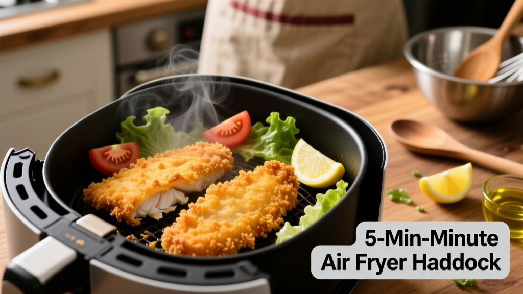 Crispy Breaded Haddock in Air Fryer (5-Min Prep!)
