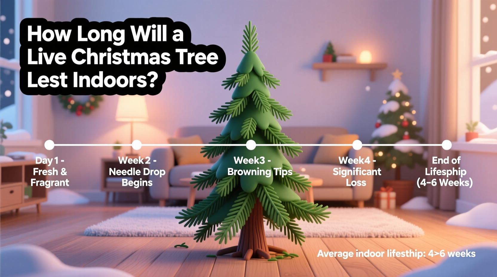 how long will a live christmas tree last