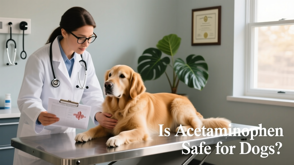 Veterinarian examining a dog on an exam table while reviewing a medical chart