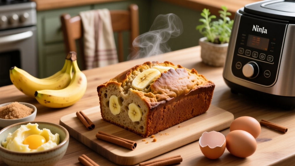 Banana Bread in Ninja Foodi: Crispy-Edged, Moist-Centered