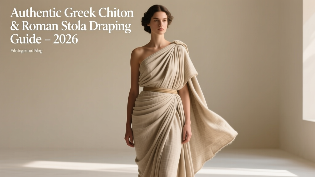 Greek Chiton & Roman Stola Guide: 2026 Draping & Fabric Tips