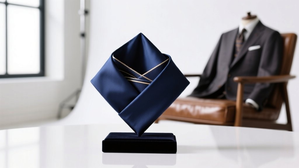 Most Formal Pocket Square Fold: The Presidential Fold