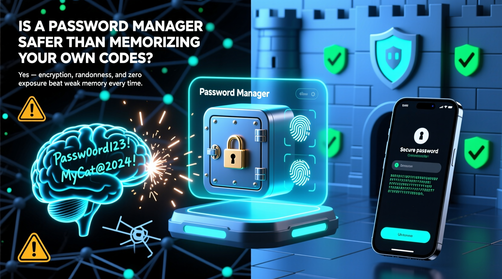 is a password manager really safer than memorizing your own codes