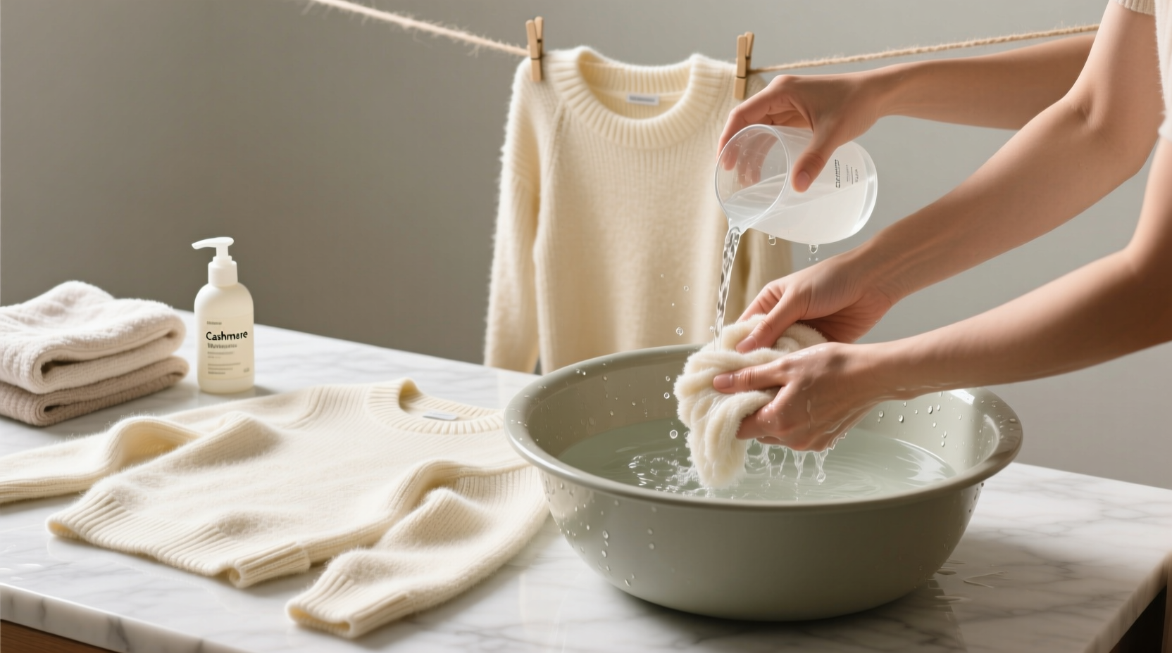 how to wash cashmere sweater