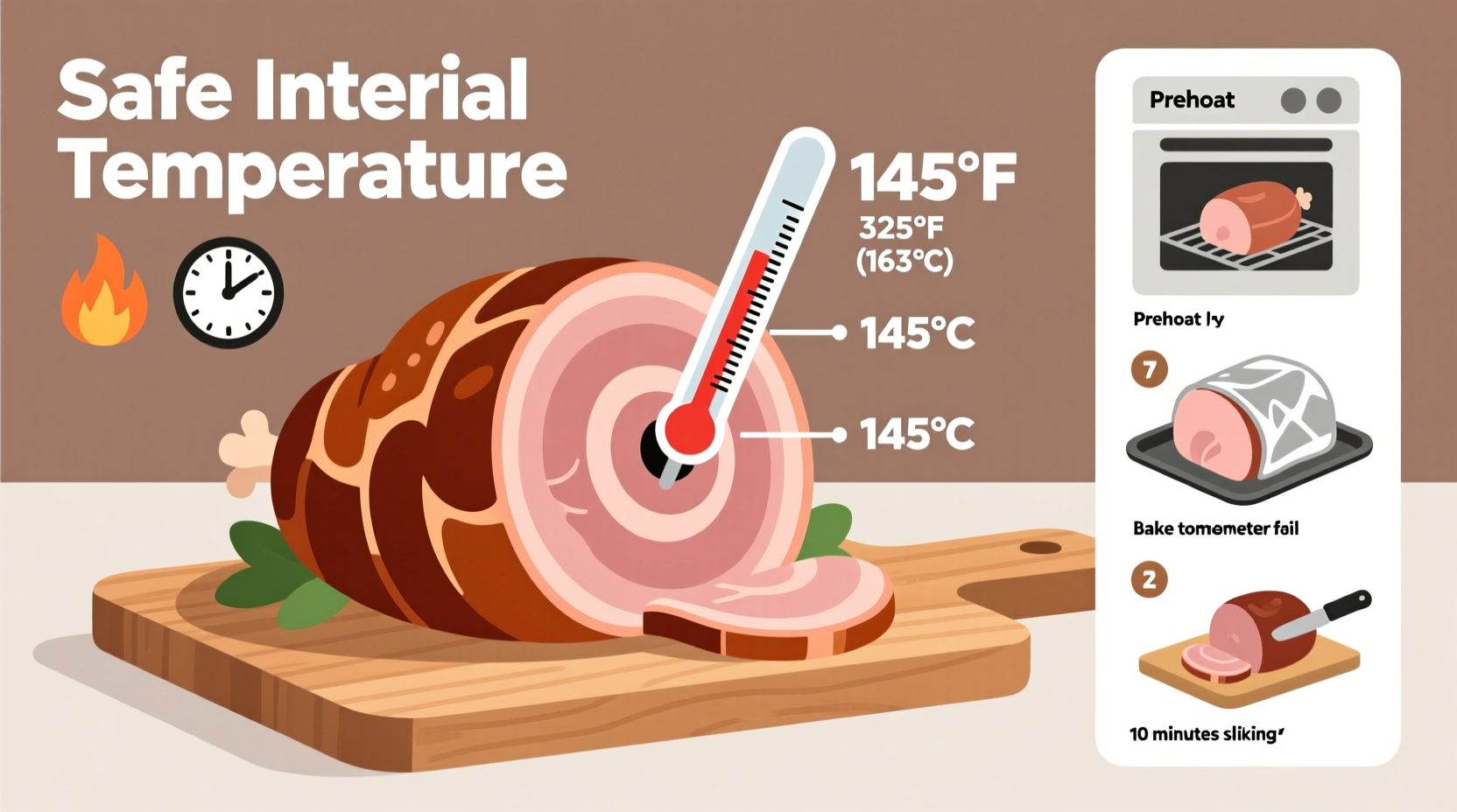 Ham Cooking Temperature Guide: 140°F for Pre-Cooked, 145°F for Fresh