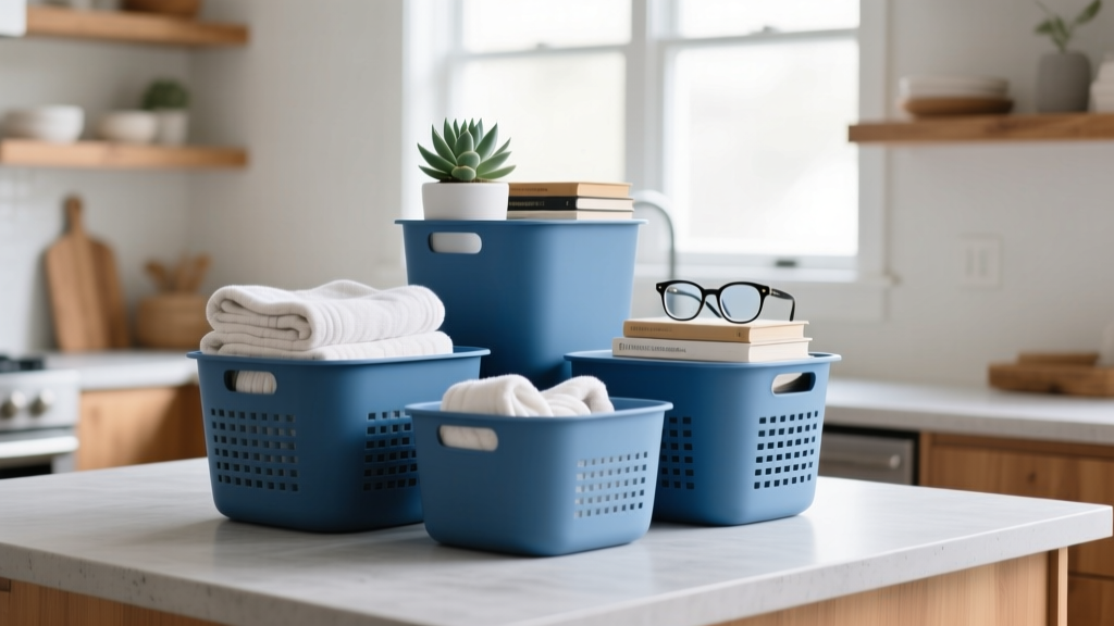 Blue Plastic Basket Buying Guide: Style & Storage Tips