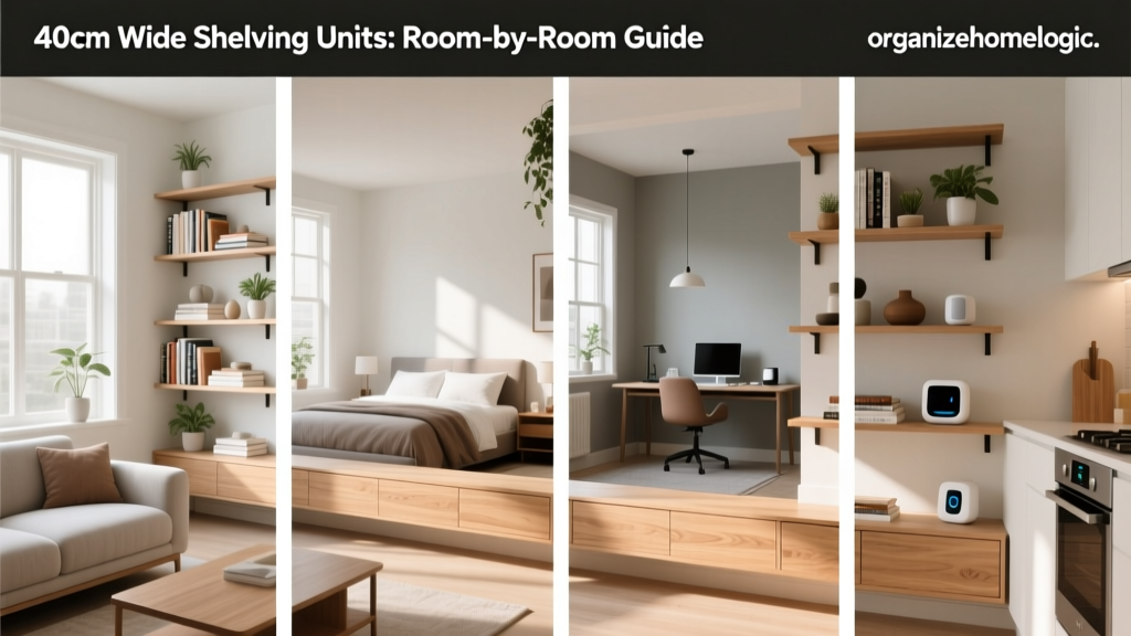 40cm Wide Shelving Units: Room-by-Room Guide