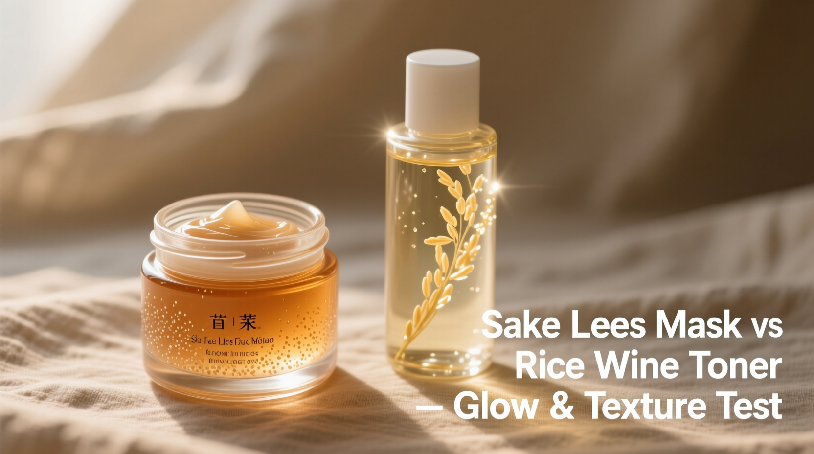 sake lees face mask vs rice wine toner which delivers more glow without stickiness