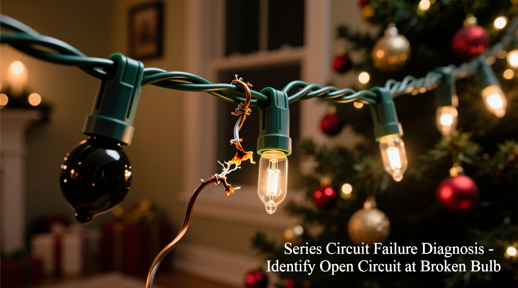 why does half my string of christmas lights go out diagnosing series circuit flaws