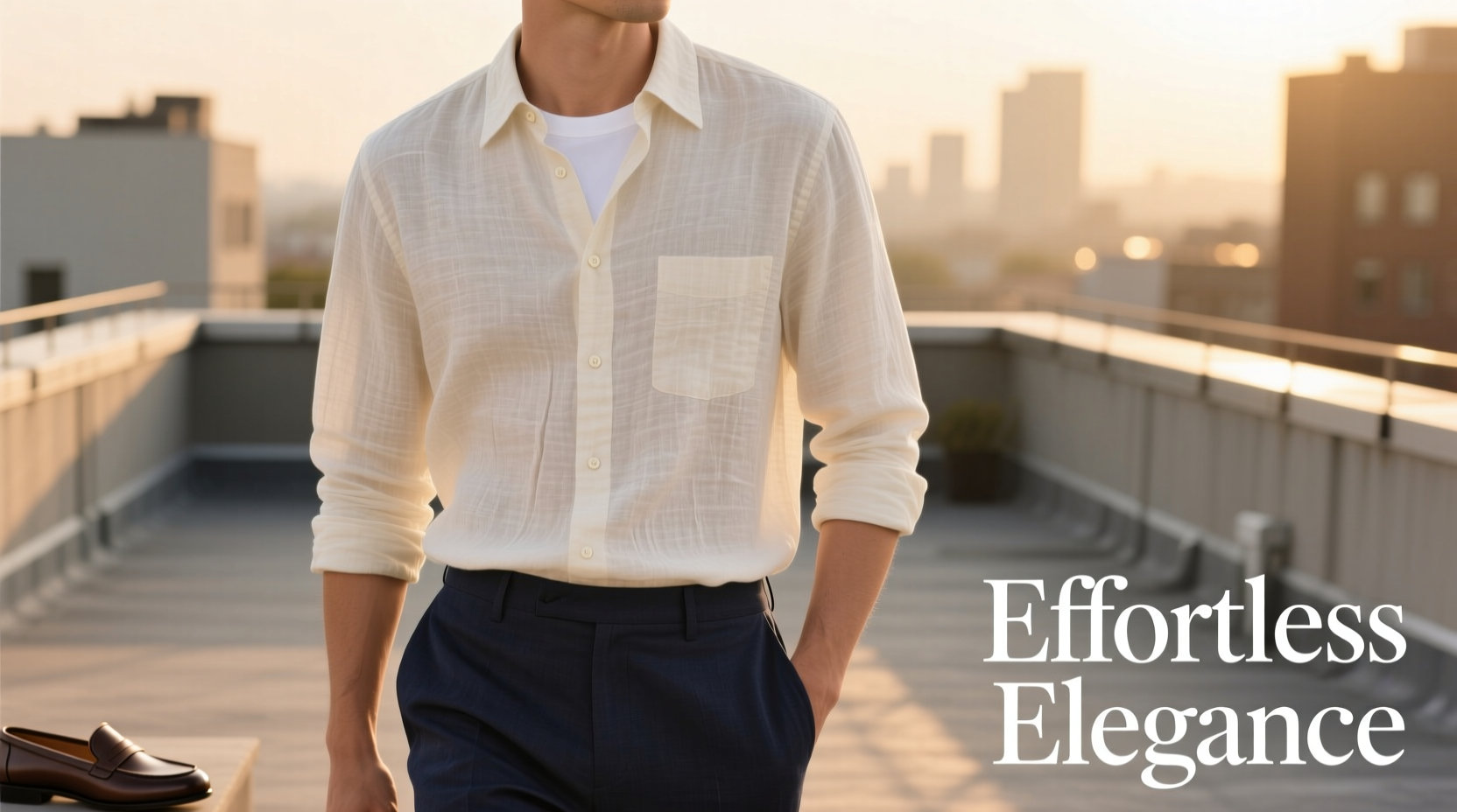 how to style a linen shirt without looking too wrinkled or casual