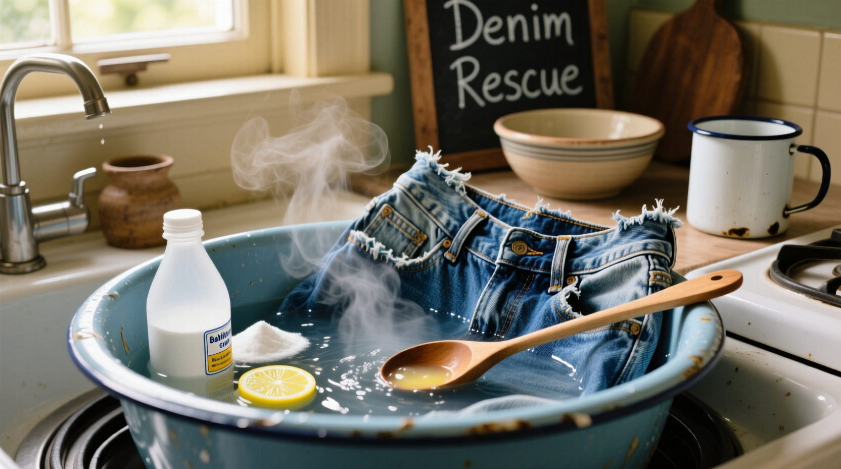 revive faded denim without bleach
