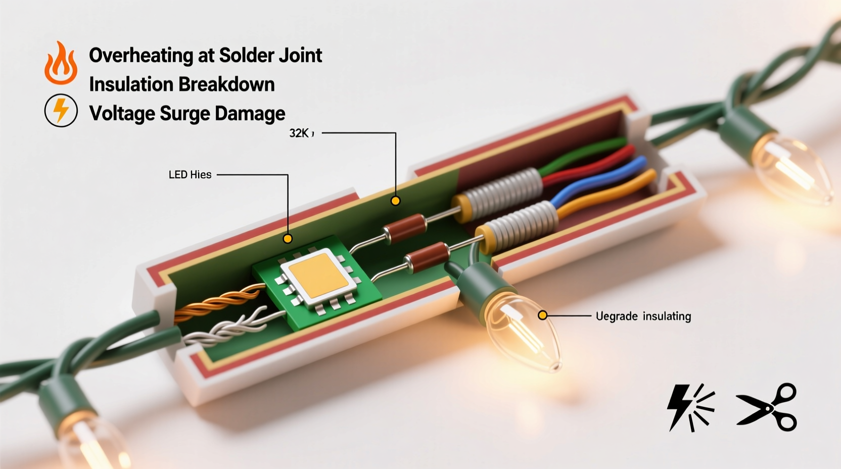 what causes certain christmas lights to burn out faster and how to avoid it