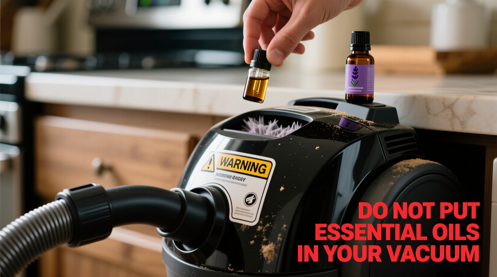 dont put essential oils in your vacuum