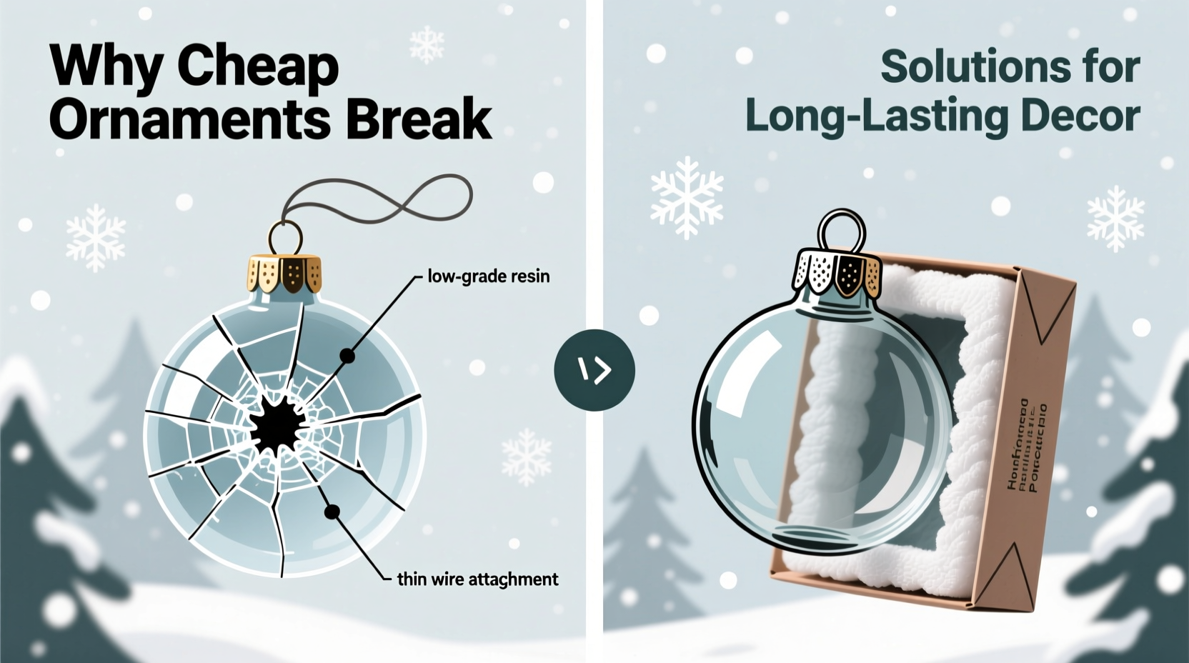 why do cheap christmas ornaments break so easily and how to avoid it