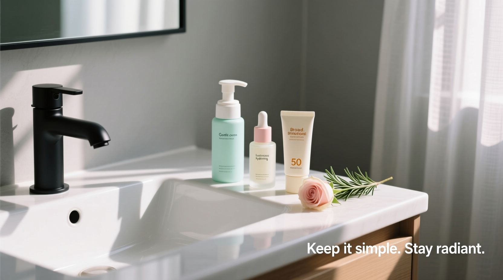 how to keep your skincare routine minimal but effective