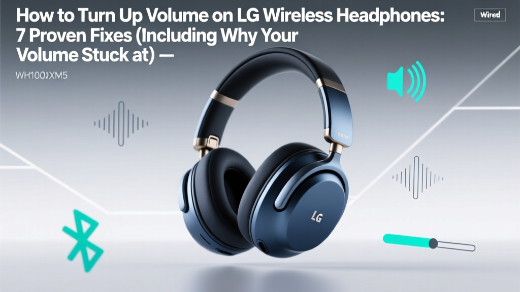 How to Turn Up Volume on LG Wireless Headphones