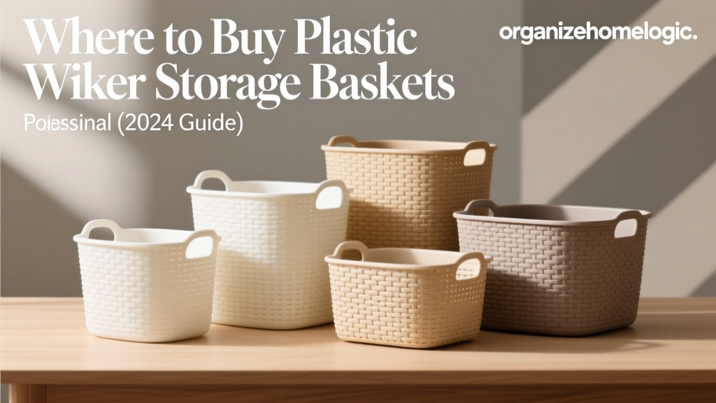 Where to Buy Plastic Wicker Storage Baskets (2024 Guide)