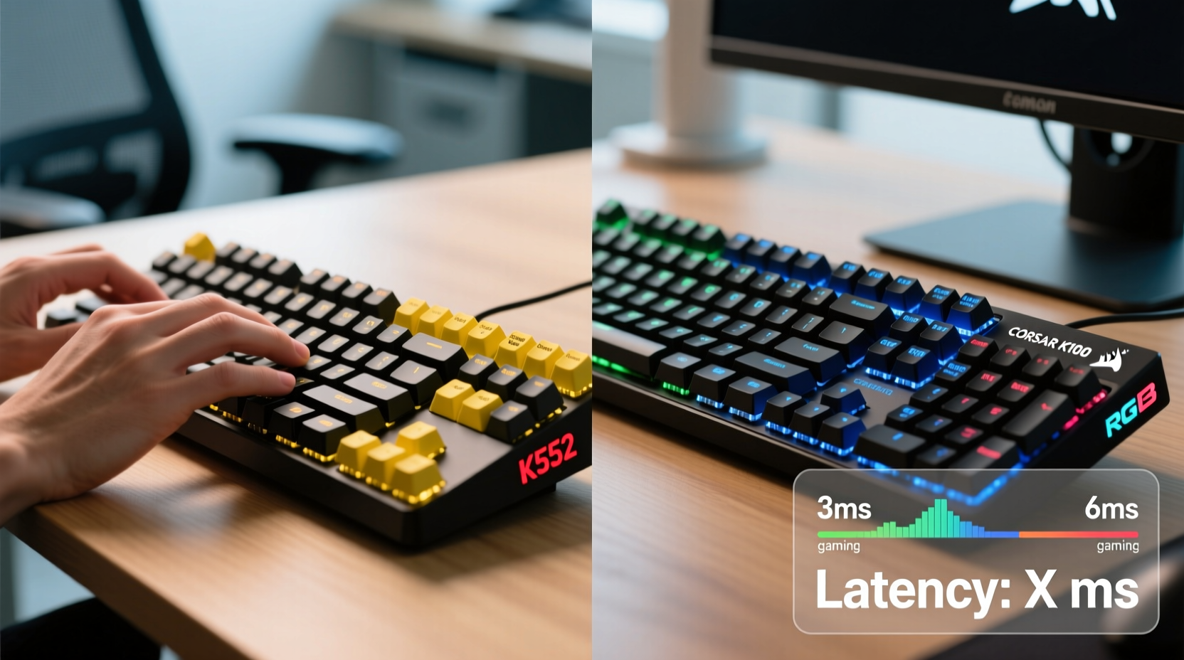 budget mechanical keyboard vs gaming brand which offers better key response for typing