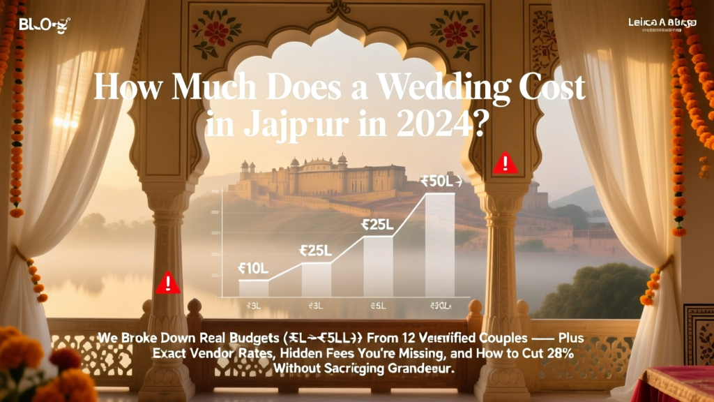 Jaipur Wedding Cost 2026: Real Budgets ₹3L–₹50L+