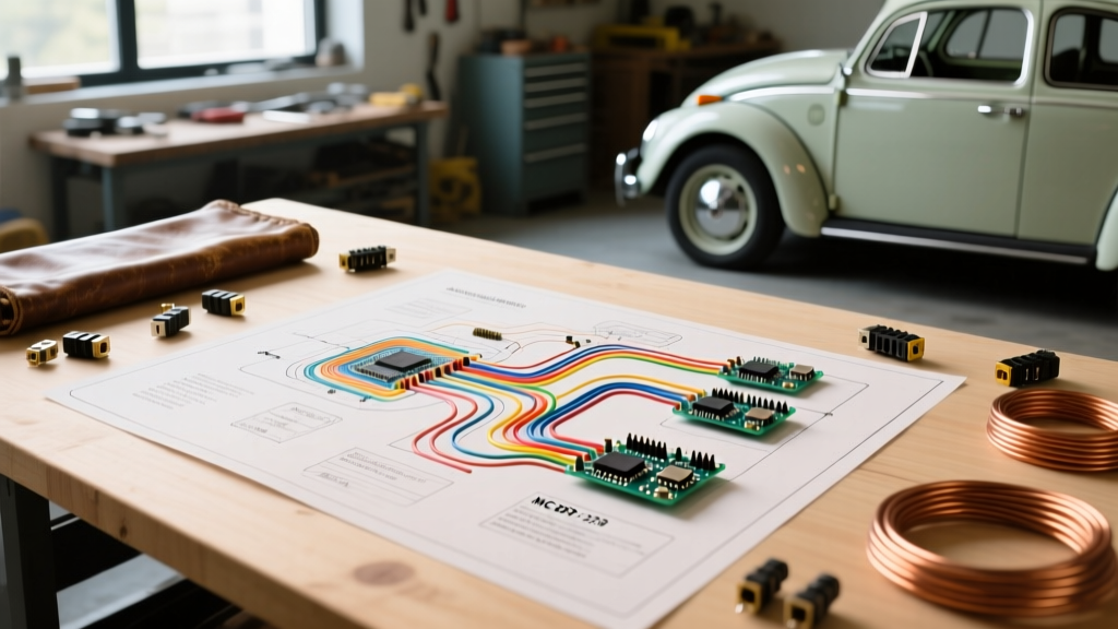 Installation Planning: Wiring Diagram for 1973 VW Beetle Restorations