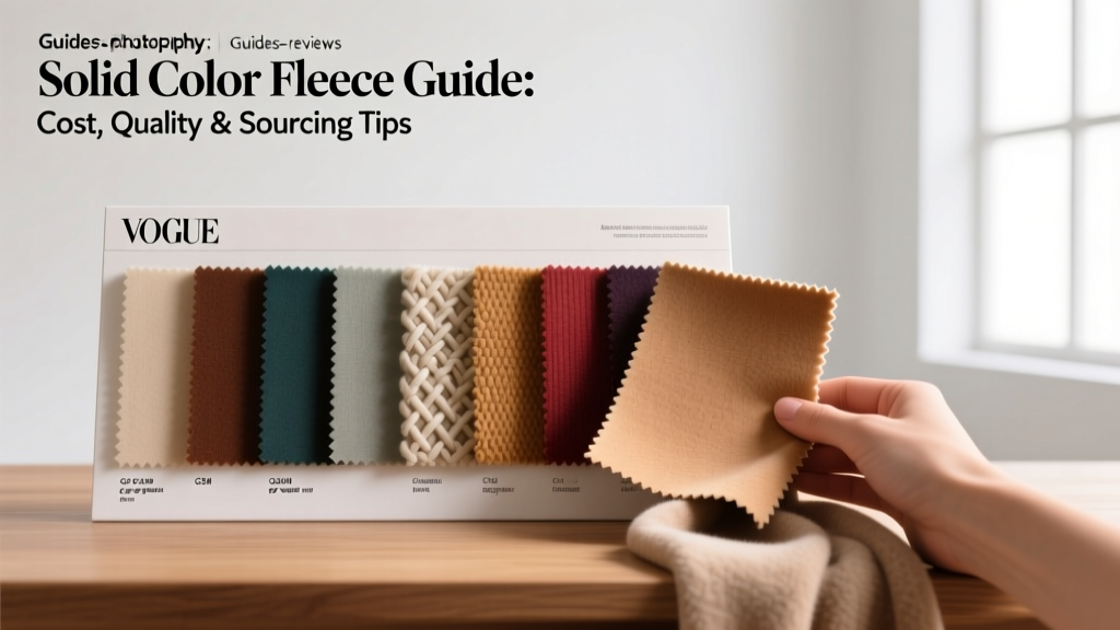 Solid Color Fleece Guide: Cost, Quality & Sourcing Tips